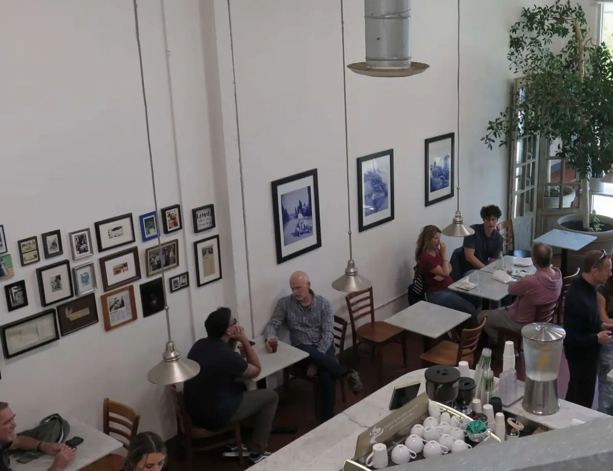 Santa Cruz town and Westside Cafes