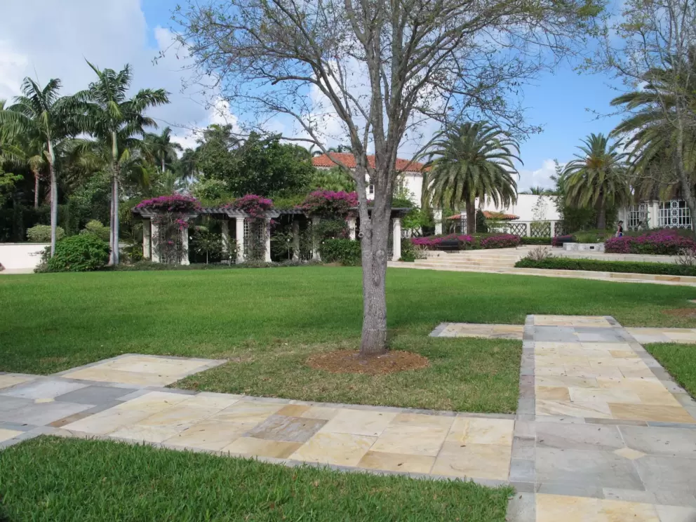 Paths in the garden.