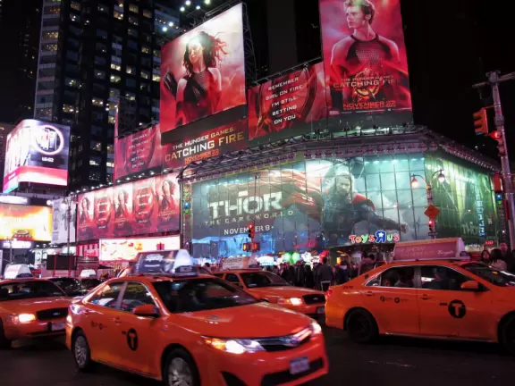 A fun neoned-to-the-max street with&nbsp;giant animated LED billboards, and&nbsp;more people than you could imagine!