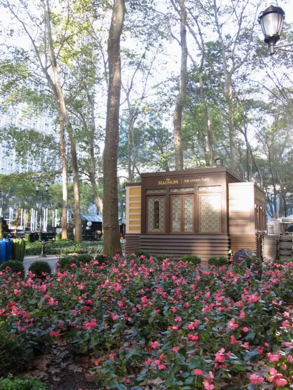 Enchanting French-style park in the busiest part of the city.