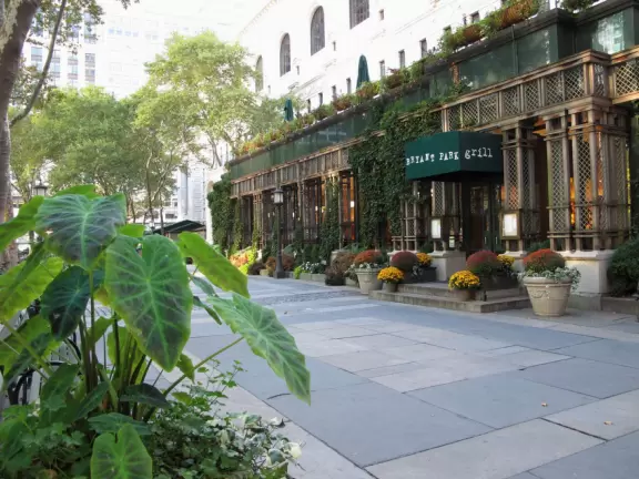 Enchanting French-style park in the busiest part of the city.