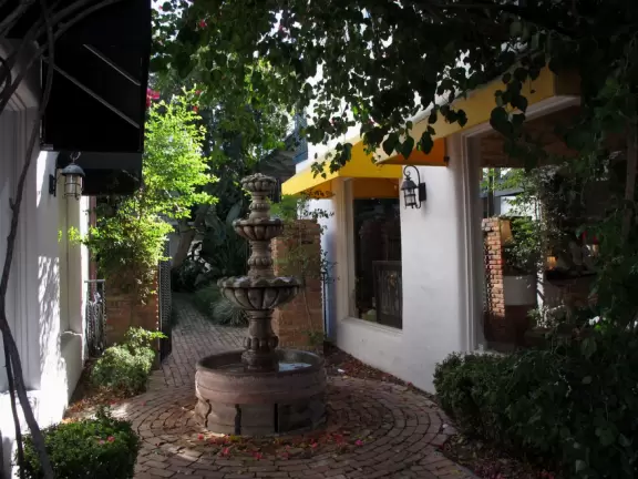 Two blocks of delightful architecture and some chic restaurants.