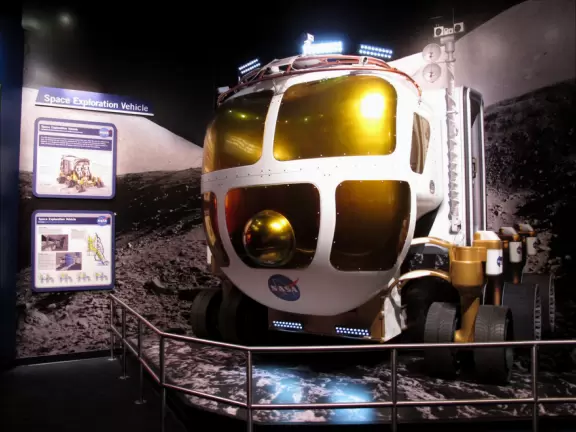 Very attractive center with real rockets, lunar buggies, space shuttles, and exhibits showing the history and current state of space travel. Fun!