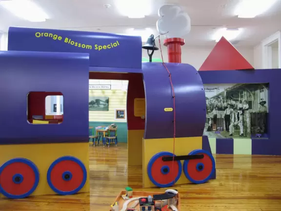 Children's museum with fun dairy exhibit, in a beautiful old schoolhouse with huge windows.