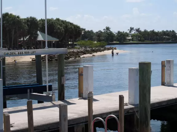 Serene, beautiful place with views of the water through the trees, and a nice playground.