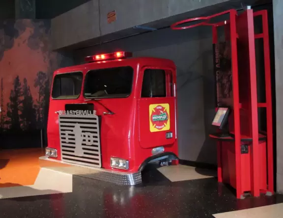 Disappointing museum with mostly broken or boring exhibits, but one nice section.