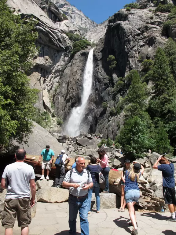 Easy half-hour hike with scrambling area at the end where waterfall mist sprays on your face!