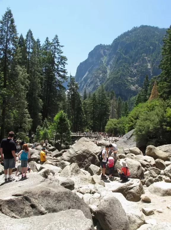 Easy half-hour hike with scrambling area at the end where waterfall mist sprays on your face!