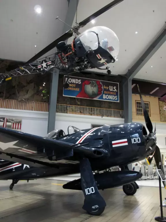 Impressive museum with giant war planes, fascinating exhibits, and a kid's area like a control tower.