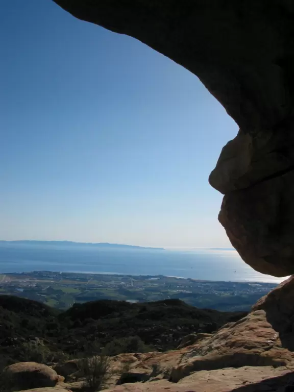 A rocky outcropping where you can picnic, explore, and watch the sunset.