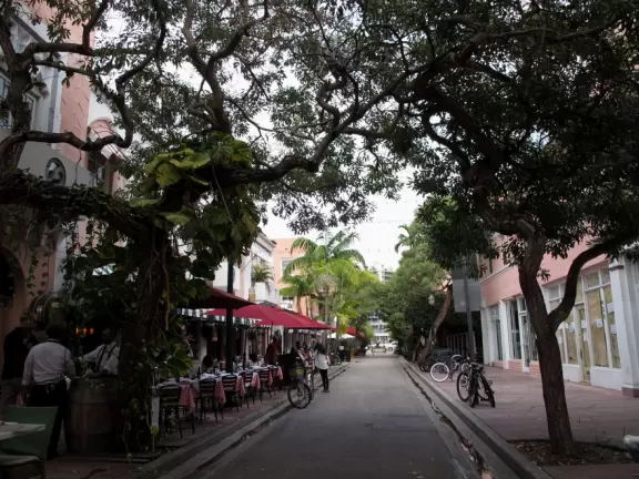Gorgeous architecture on a pedestrian alley, but a tourist trap.