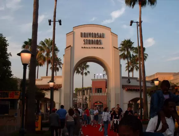 Motion picture studio and amusement park, with really fun rides and shows!