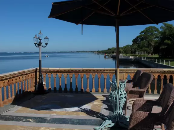 Venetian Gothic style mansion on Sarasota Bay, circus museum, art museum, gardens with huge banyan trees, and imaginative children's playground.