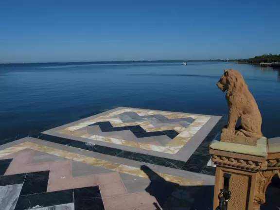 Venetian Gothic style mansion on Sarasota Bay, circus museum, art museum, gardens with huge banyan trees, and imaginative children's playground.