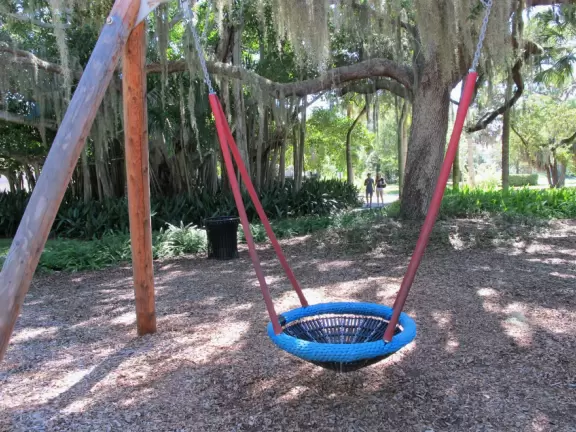 Venetian Gothic style mansion on Sarasota Bay, circus museum, art museum, gardens with huge banyan trees, and imaginative children's playground.