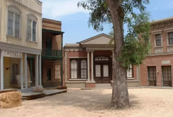 Motion picture studio and amusement park, with really fun rides and shows!