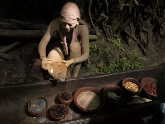 Modern three-storey museum with colorful imaginative exhibits that kids enjoy.