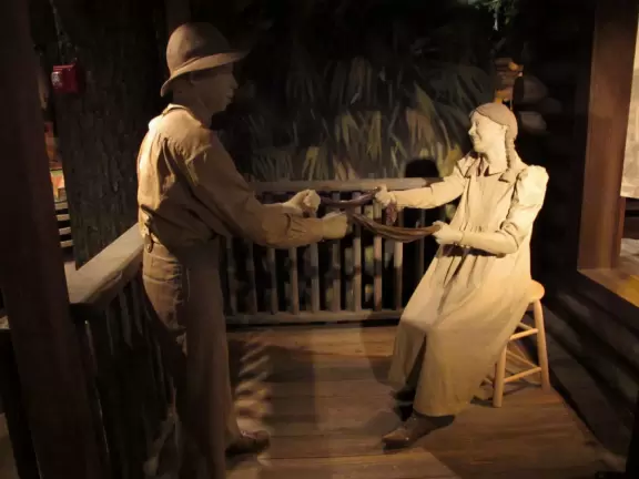 Modern three-storey museum with colorful imaginative exhibits that kids enjoy.