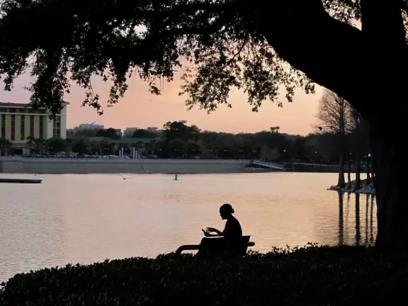 The place to go if you want to jog or walk, day or evening, inspired by many others doing the same!