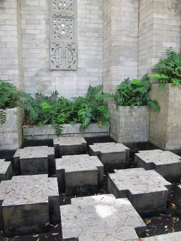 There is a peaceful, beautiful feeling in the chapel and grounds of Maitland Art Center.