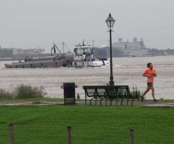 Lush, tropical square in front of the iconic St Louis Cathedral- the focal point of the sights and sounds of the French Quarter.