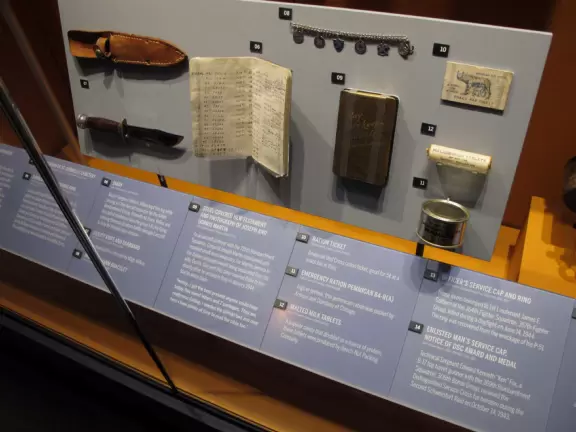 Campaigns of Courage exhibit sets the mood with real scenes you walk through.