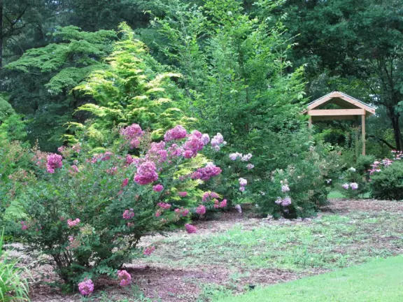 Pleasant large botanical garden with super area for kids.