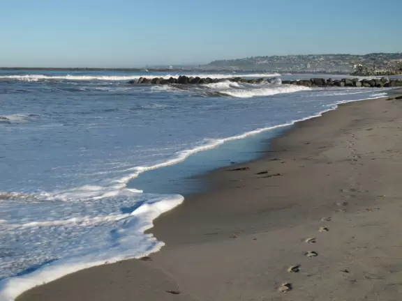 Happening, funky beach scene.