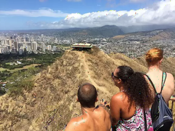 Strenuous, short hike to the top of a volcanic crater, with breathtaking beach views from a WWII bunker.