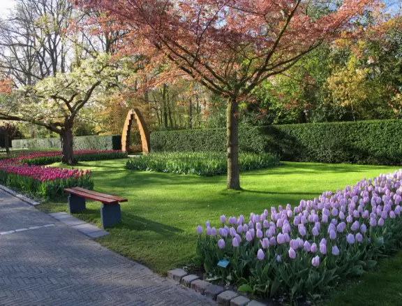 Incredible gardens, open in spring, with tulips galore, at their peak usually around the first week of May.