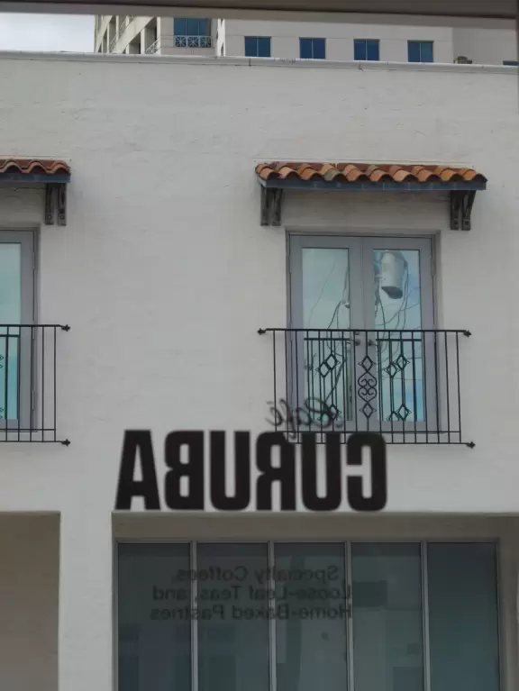 Main strip of Coral Gables, a planned community from the 1920s with a strong Latin influence.