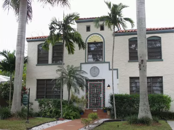 Main strip of Coral Gables, a planned community from the 1920s with a strong Latin influence.