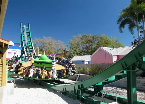 Theme park for young children with lots of rides, with short lines, in a beautiful setting.