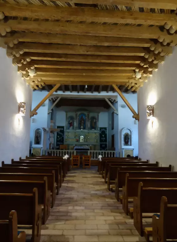 Cute church in a very dry area.