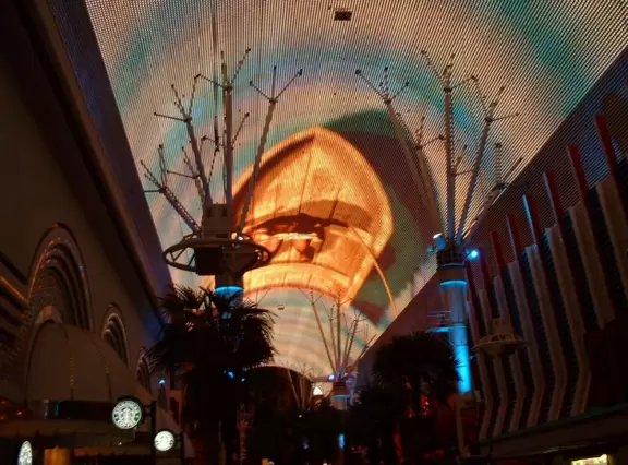 The original area in Las Vegas, somewhat rundown, but with a great free lights show.