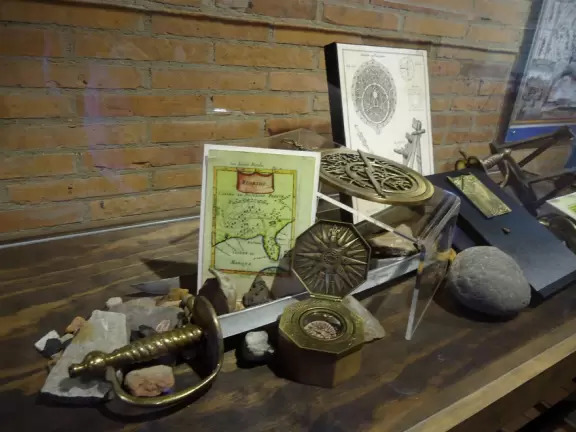 Small history museum inside a 4/5 replica of Fort Conde.