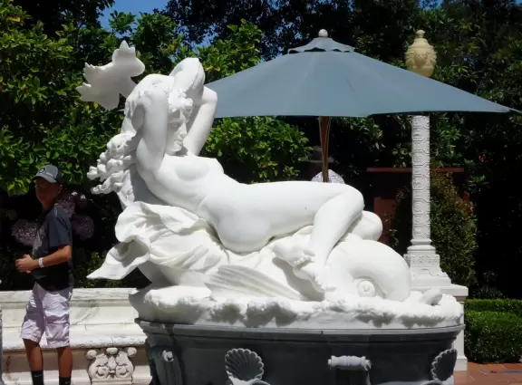 Hearst Castle is like a dream! High, high above the sea!