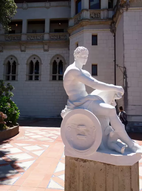 Hearst Castle is like a dream! High, high above the sea!