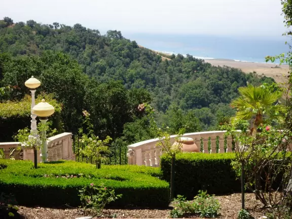 Hearst Castle is like a dream! High, high above the sea!