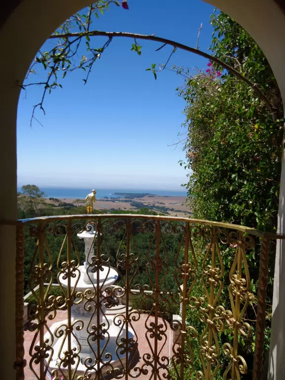 Hearst Castle is like a dream! High, high above the sea!