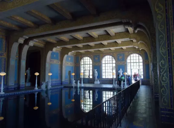 Hearst Castle is like a dream! High, high above the sea!