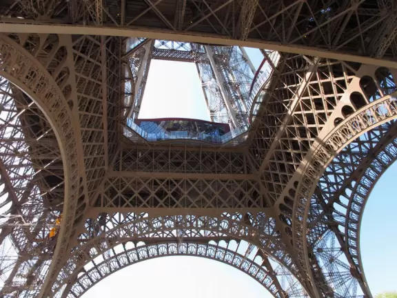 Glorious at night, the Eiffel Tower must be seen! Go up the elevator to the first level and check out the view!