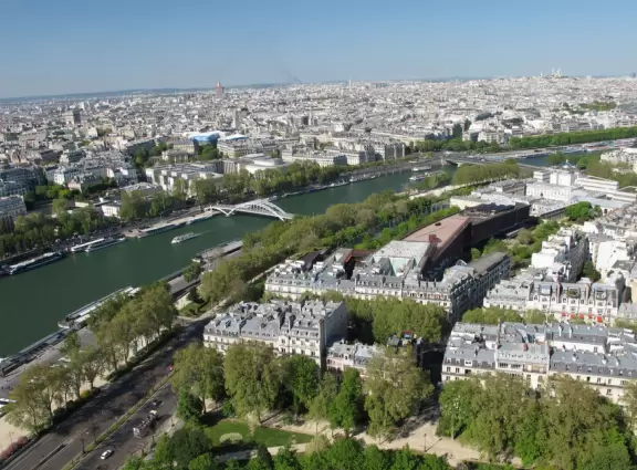 Glorious at night, the Eiffel Tower must be seen! Go up the elevator to the first level and check out the view!