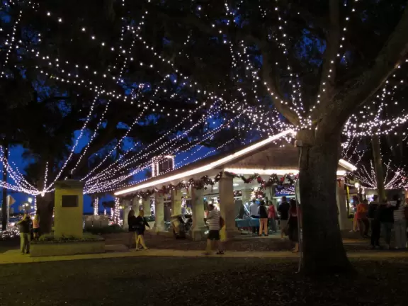 Beautiful Spanish terra cotta architecture in an overly commercial town.