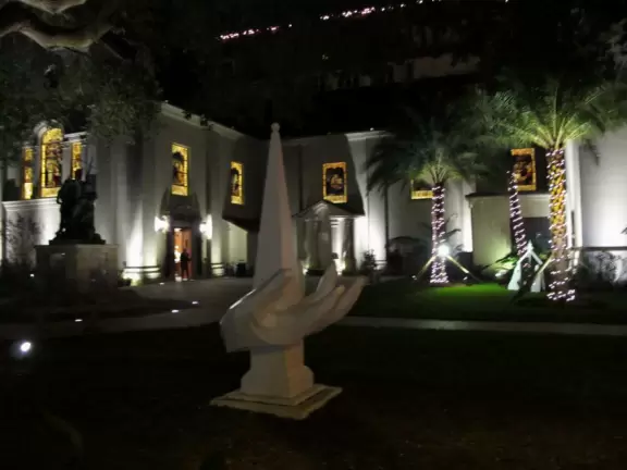 Beautiful Spanish terra cotta architecture in an overly commercial town.