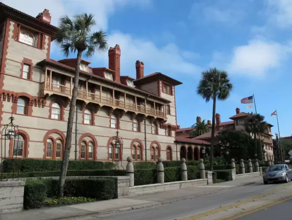 A private four-year college in a sumptuous building, formerly the Ponce de Leon Hotel.