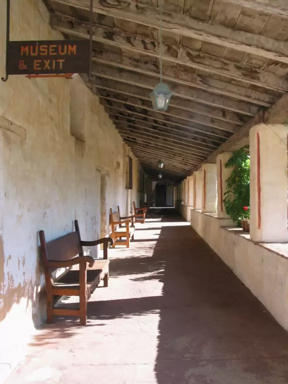 A rustic yet glorious mission, with fantastic gardens.