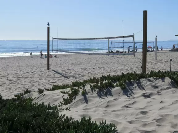 Listen to the ocean's roar, and take in the fun festive atmosphere at Carpinteria Beach!