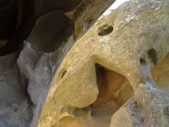 A rocky outcropping where you can picnic, explore, and watch the sunset.