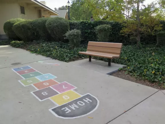Park with gazebo in a neighborhood full of cottages and gardens. Nowadays, more like an outdoor homeless shelter.